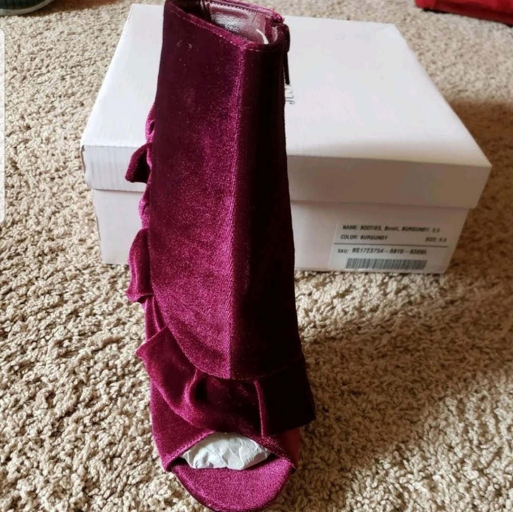 Burgundy Bootie